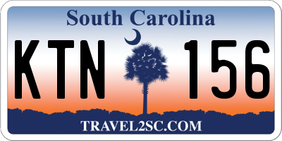 SC license plate KTN156