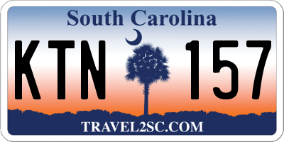SC license plate KTN157