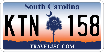 SC license plate KTN158