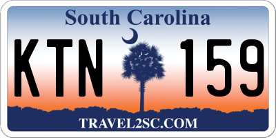 SC license plate KTN159