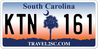 SC license plate KTN161