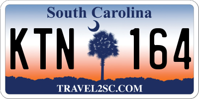 SC license plate KTN164