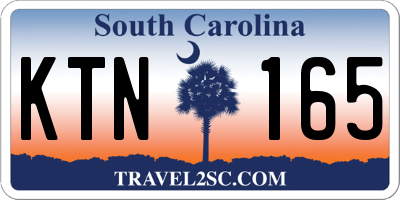SC license plate KTN165