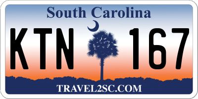 SC license plate KTN167