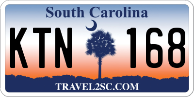 SC license plate KTN168