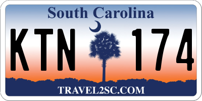 SC license plate KTN174