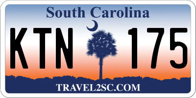 SC license plate KTN175