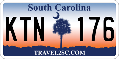 SC license plate KTN176