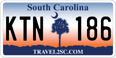 SC license plate KTN186