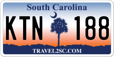 SC license plate KTN188
