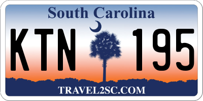 SC license plate KTN195
