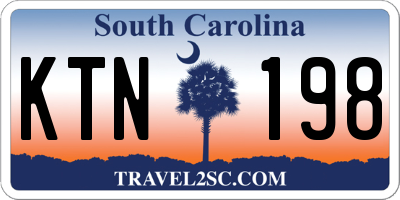 SC license plate KTN198