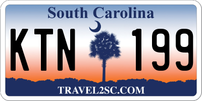 SC license plate KTN199