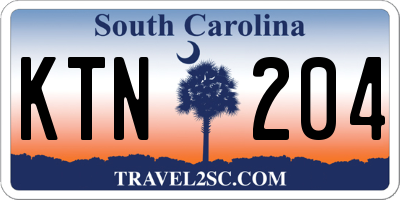 SC license plate KTN204