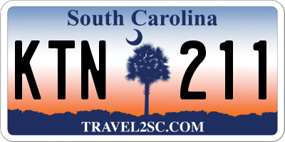 SC license plate KTN211