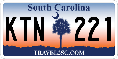 SC license plate KTN221