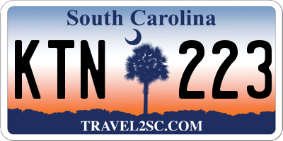 SC license plate KTN223