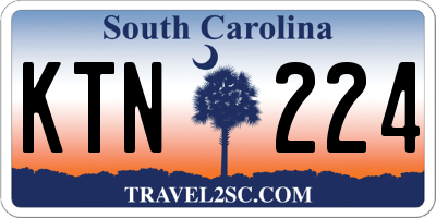 SC license plate KTN224