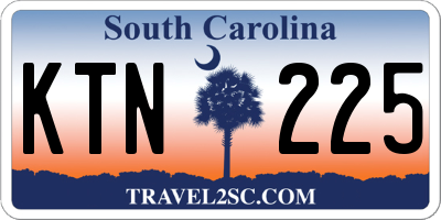 SC license plate KTN225