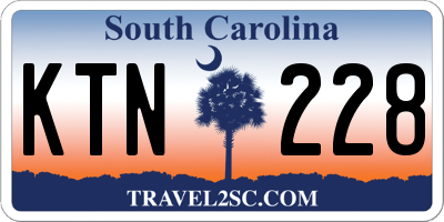 SC license plate KTN228