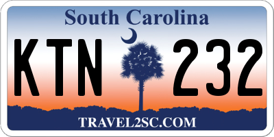 SC license plate KTN232