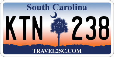 SC license plate KTN238
