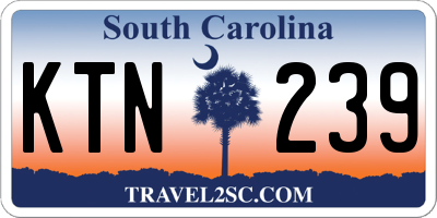 SC license plate KTN239