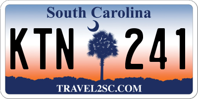 SC license plate KTN241