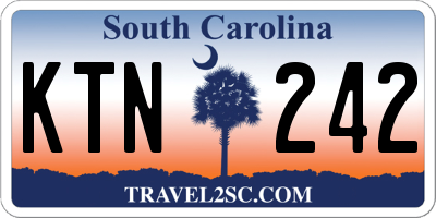 SC license plate KTN242