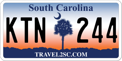 SC license plate KTN244