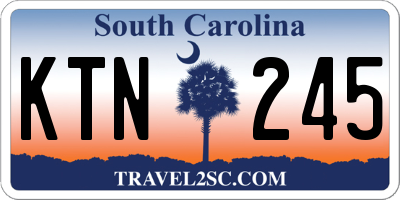 SC license plate KTN245