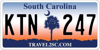SC license plate KTN247