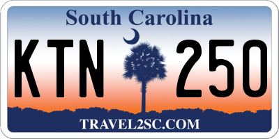 SC license plate KTN250