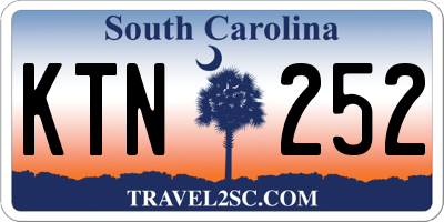 SC license plate KTN252