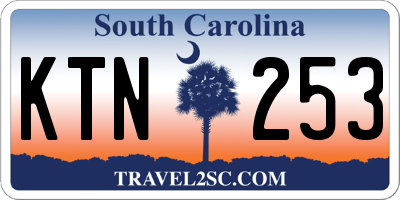 SC license plate KTN253