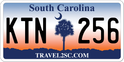 SC license plate KTN256