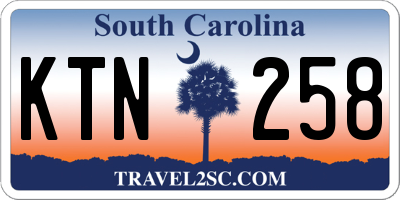 SC license plate KTN258