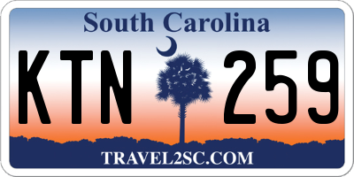 SC license plate KTN259