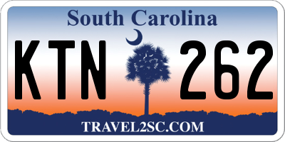 SC license plate KTN262