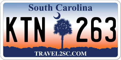 SC license plate KTN263