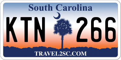 SC license plate KTN266