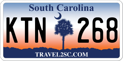 SC license plate KTN268