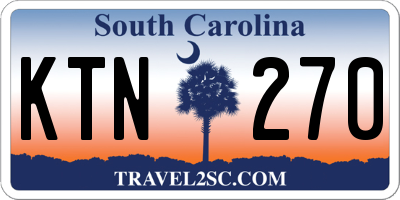SC license plate KTN270