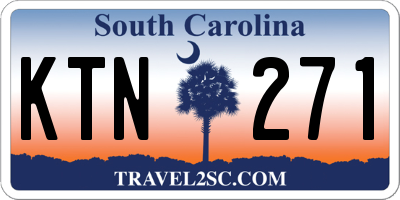 SC license plate KTN271