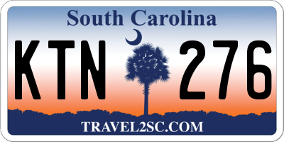 SC license plate KTN276