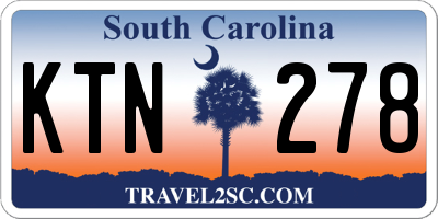 SC license plate KTN278