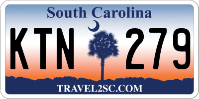 SC license plate KTN279