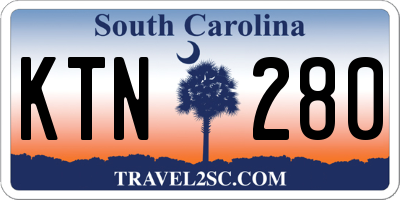 SC license plate KTN280