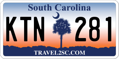 SC license plate KTN281