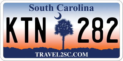 SC license plate KTN282